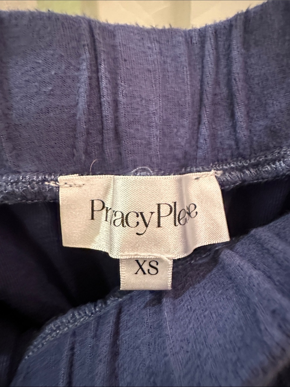 Privacy Please Navy Drawstring Ruffle Hem Lounge Shorts - Picture 2 of 3